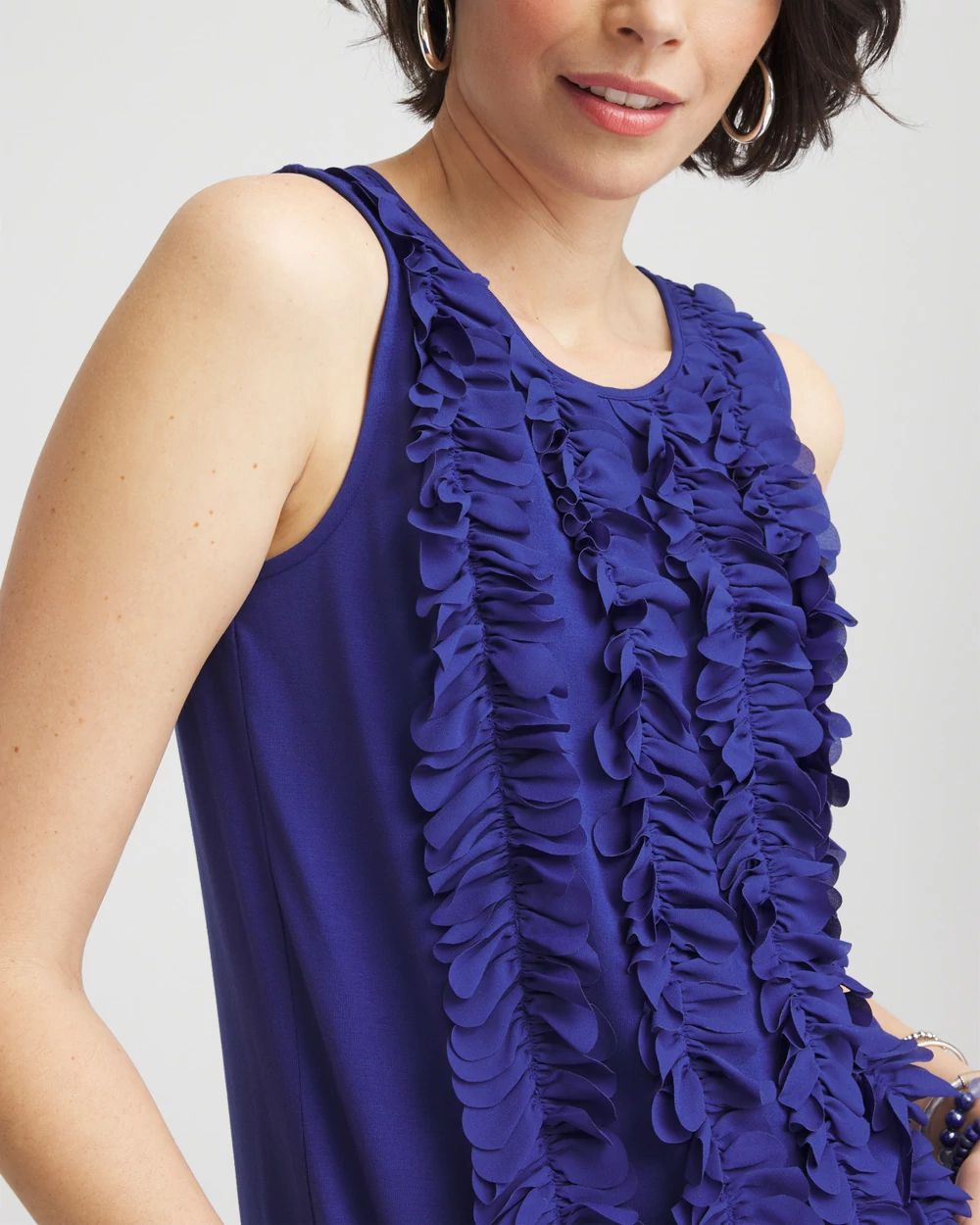 3D Ruffle Front Tank | Chico's